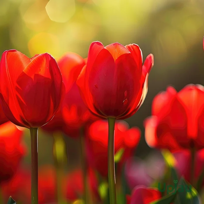 Red tulip bulbs