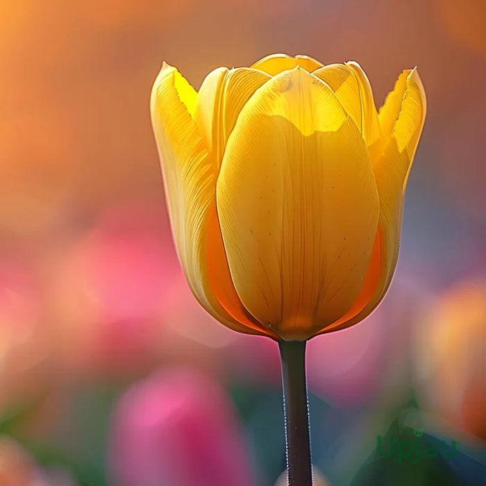 Yellow tulip bulbs