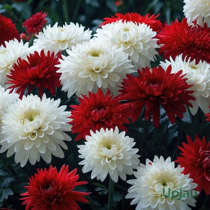 Chrysanthemum/ Guldavari/ Guldaudi Decorative Combo of 8 pcs