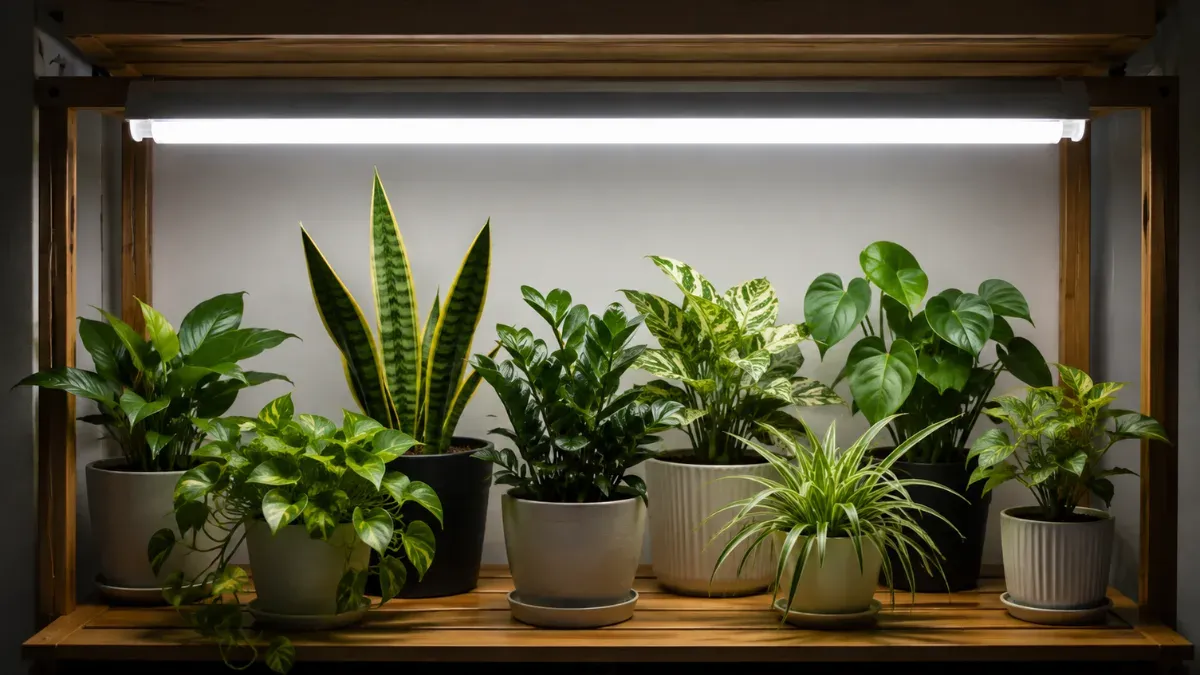 How to Grow Indoor Plants Under a Tube Light (& LED Light)
