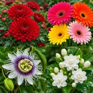 Flowering Plants Combo of 4